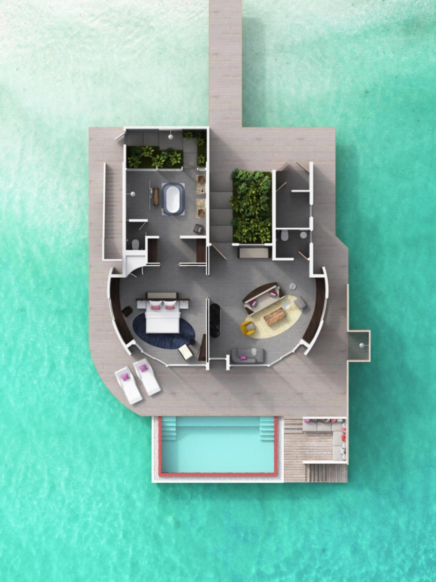 Jumeirah Olhahali Island Maldives Gaafaru Rom bilde